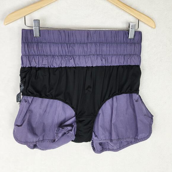 Free People Movement The Way Home Shorts Women L Purple Athletic High Rise - Picture 6 of 10